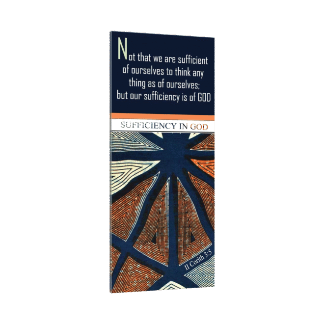Sufficiency in GOD - Inspirational Wall Decor Item