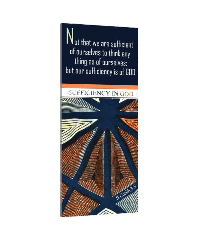Sufficiency in GOD - Inspirational Wall Decor Item