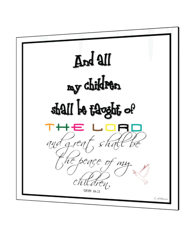 Taught of the Lord- Inspirational Wall Decor Item