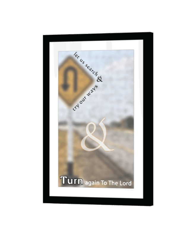 [Turn Again] - Inspirational Wall Decor Item