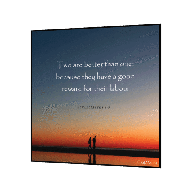 [TWO ARE BETTER ] Inspirational Wall Decor Item