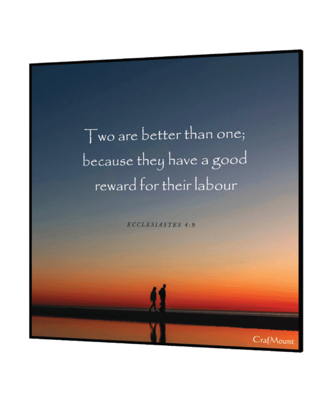 [TWO ARE BETTER ] Inspirational Wall Decor Item