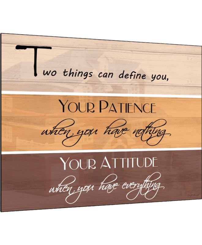 Two Things - Inspirational Wall Decor Item