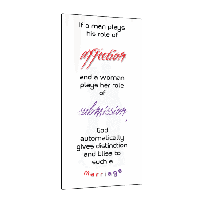 Affection-Submission- Inspirational Wall Decor Item