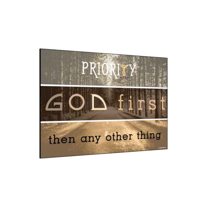 GOD FIRST- Inspirational Wall Decor Item