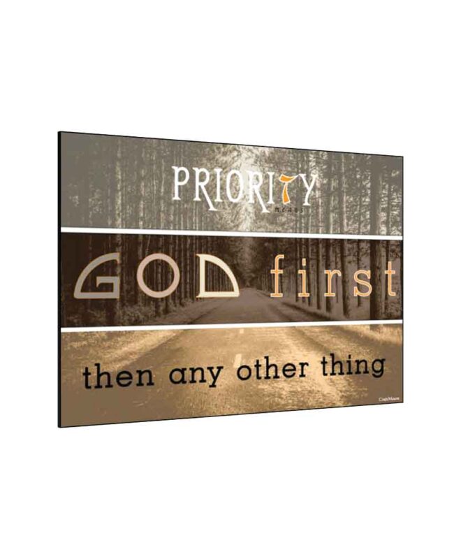 GOD FIRST- Inspirational Wall Decor Item