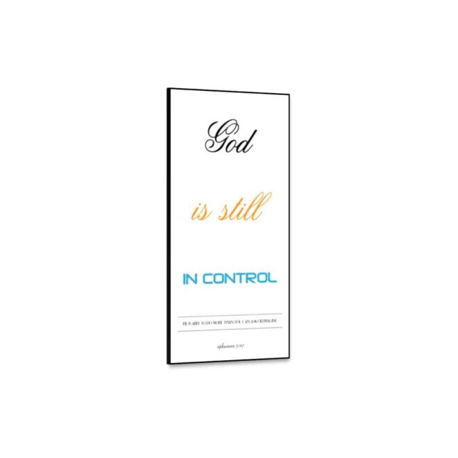 God-is-still-in-control - Inspirational Wall Decor Item