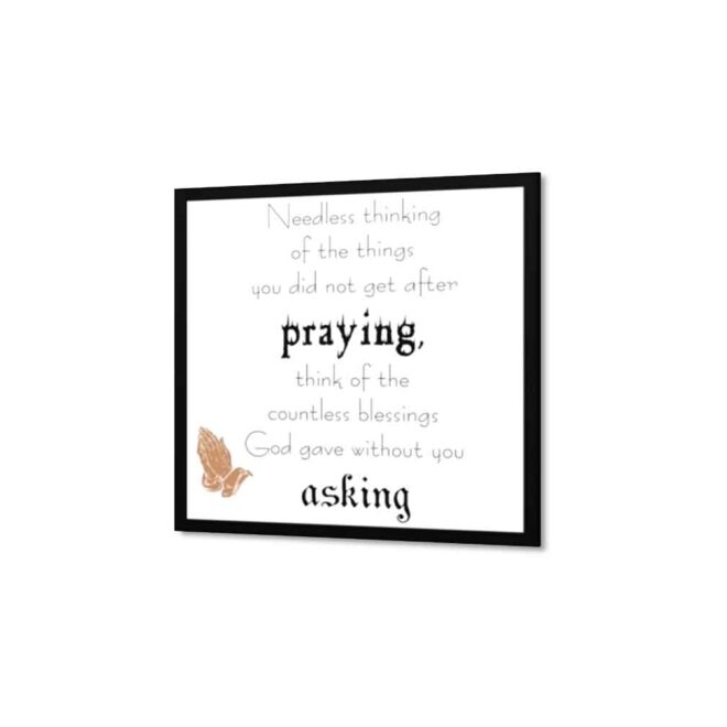 Praying-and-asking - Inspirational Wall Decor Item
