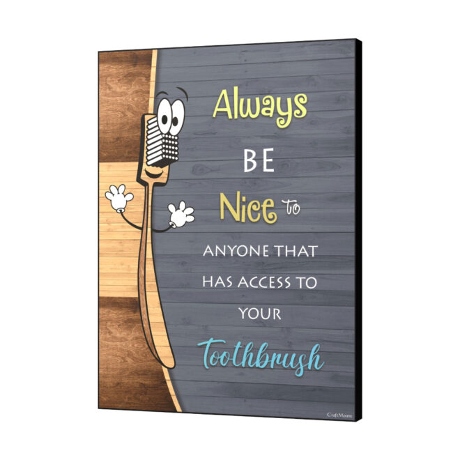 [Toothbrush] - Inspirational Wall Decor Item