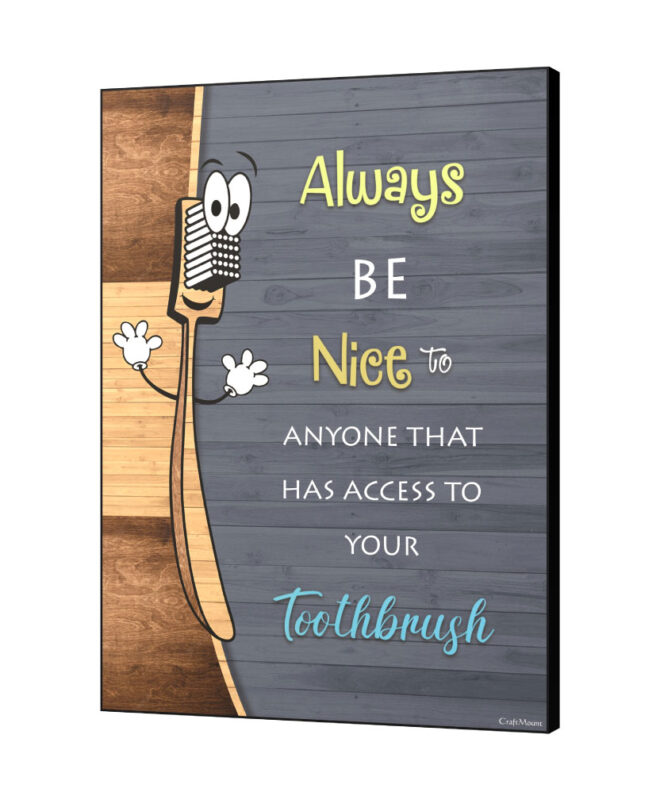 [Toothbrush] - Inspirational Wall Decor Item