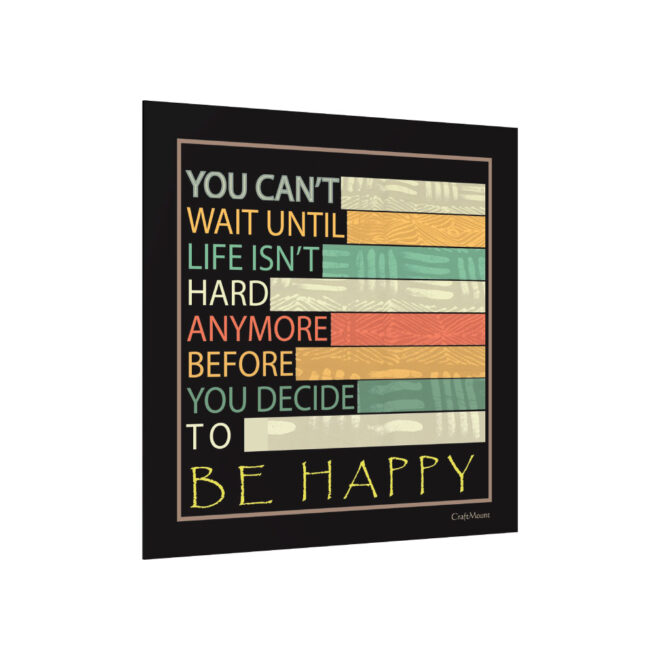 [Be Happy ] Inspirational Wall Decor Item