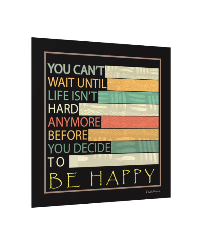 [Be Happy ] Inspirational Wall Decor Item