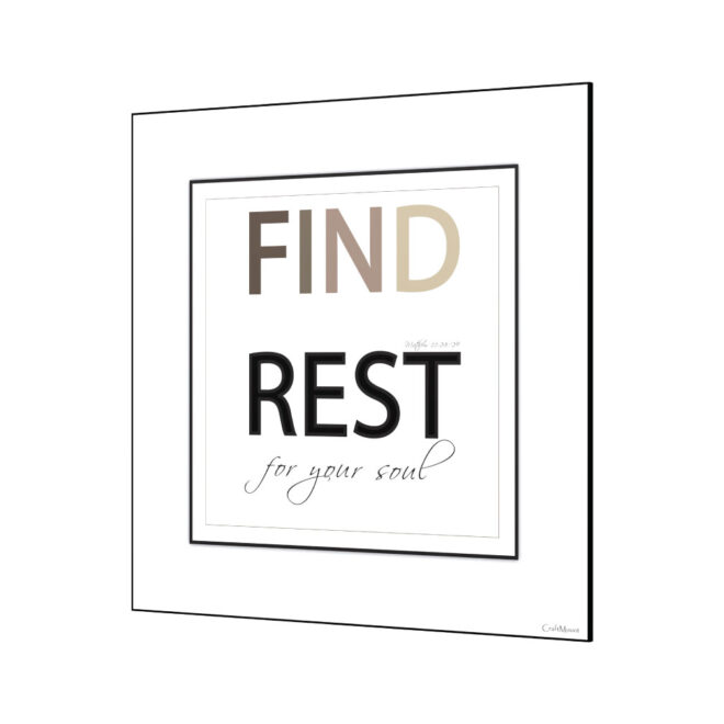 Find Rest - Inspirational Wall Decor Item - Image 2