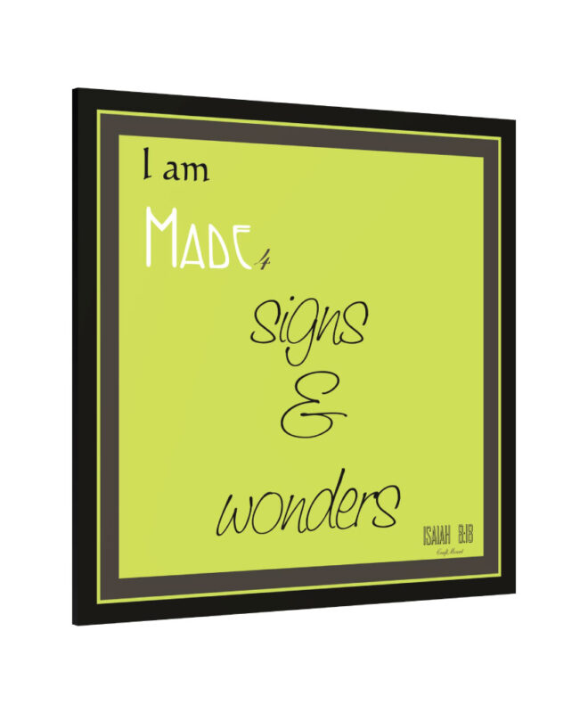 [Signs and Wonders ]- Inspirational Wall Decor Item